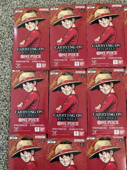 One Piece TCG OP-13 Carrying On His Will Sleeved Booster Pack Lot of 20 English - Image 4