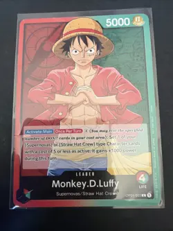One Piece Monkey D Luffy OP01-003 PRE ERRATA Leader Romance Dawn pre-errata - Image 1