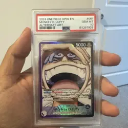 One Piece Monkey.D.Luffy OP09-061 Alternative Art Leader English PSA 10 - Image 1