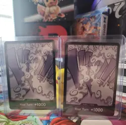 2x copy OPCG: Monkey D Luffy Tin Pack DON!! One Piece Royal Blood TCG Foil - Image 1