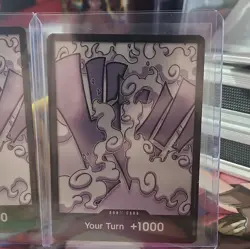 2x copy OPCG: Monkey D Luffy Tin Pack DON!! One Piece Royal Blood TCG Foil - Image 2