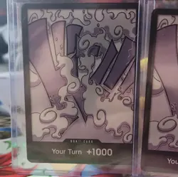 2x copy OPCG: Monkey D Luffy Tin Pack DON!! One Piece Royal Blood TCG Foil - Image 3