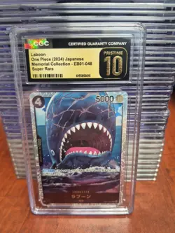 Laboon CGC 10 PRISTINE ENGLISH ONE PIECE EB01-048 SR Premium Booster - Image 1