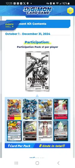 Digimon Card Game - Store Tournament Kit 2024 Oct/Dec - Image 3