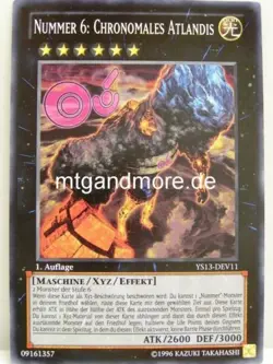 Yu-Gi-Oh - 1x Nummer 6: Chronomales Atlandis - YS13 - Image 1