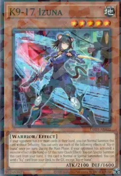 Yugioh Asiatique-Anglais K9-17 Izuna DBJH-AE031 Rare Parallele - Image 1