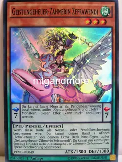 Yu-Gi-Oh 1x #049 Geistungeheuer-Zahmerin Zefrawendi - PEVO - Pendulum Evolution - Image 1
