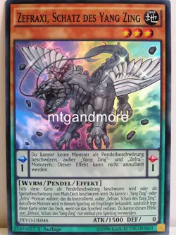Yu-Gi-Oh 1x #046 Zefraxi, Schatz des Yang Zing - PEVO - Pendulum Evolution - Image 1