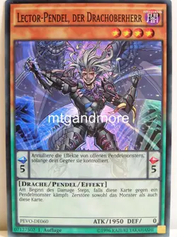 Yu-Gi-Oh 1x #060 Lector-Pendel, der Drachoberherr - PEVO - Pendulum Evolution - Image 1