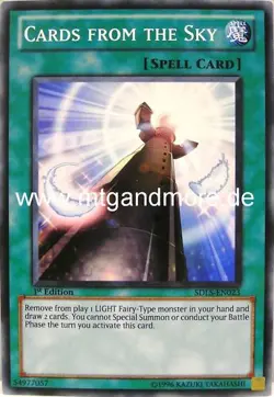 Yu-Gi-Oh 1x Cards from the Sky - - - SDLS - Image 1