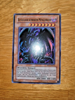 Rotaugiger Schwarzer Metalldrache PP01-DE015 Super Rare YU-GI-OH Karte - Image 1