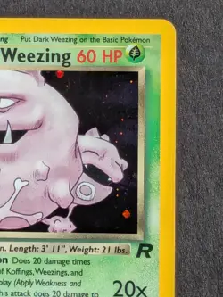 Dark Weezing 14/82 Team Rocket Rare Holo Vintage Pokemon Card - Image 4