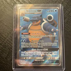 Blastoise GX SM189 - Black Star SM Promo - Full Art Ultra Rare Pokemon Card - NM - Image 1