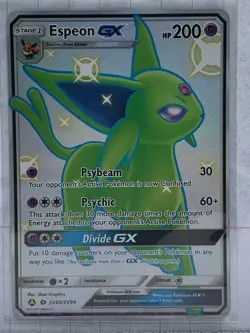 Espeon GX SV60/SV94 Shiny GX Rare Hidden Fates Shiny Vault Pokemon Holo NM - Image 4