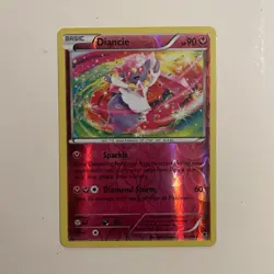 Pokemon TCG XY Phantom Forces Diancie 71/119 Reverse Holo EN 90 HP - Image 1