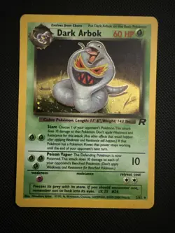 Dark Arbok 2/82 Team Rocket Holo Rare Unlimited Pokemon Card - Image 1