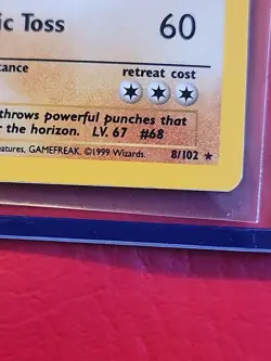 1st Edition Machamp 8/102 Base Set Holo Rare Vintage 1999 Pokemon Card - Image 4