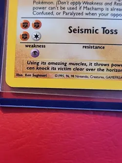 1st Edition Machamp 8/102 Base Set Holo Rare Vintage 1999 Pokemon Card - Image 5