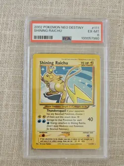 2002 POKEMON NEO DESTINY -- #111 SHINING RAICHU -- PSA 6 - Image 1