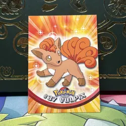 Vulpix #37 — 1999 Topps Pokemon Series 1 Green Logo Non-Holo NM - Image 1