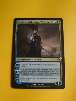 Ashiok, Nightmare Weaver. Theros. Planeswalker Magic the Gathering Card. - Image 2