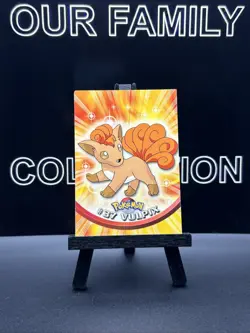 Vulpix #37 1998 Topps Pokemon TV Animation Edition Red Logo Pokemon Card - Image 1