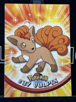 Vulpix #37 1998 Topps Pokemon TV Animation Edition Red Logo Pokemon Card - Image 3