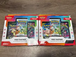 Lot Of 2 Pokemon TCG First Partner Illustration Collection Series 2 - Image 1