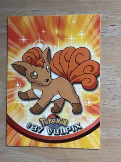 Vulpix #37 1999 Topps - Pokemon Black Logo - Image 1