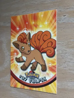 Vulpix #37 1999 Topps - Pokemon Black Logo - Image 2