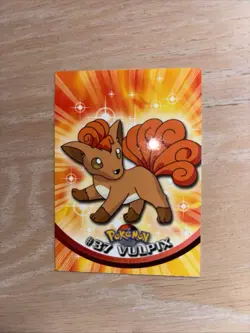 Vulpix #37 1999 Topps - Pokemon Black Logo - Image 4