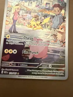 Pokemon 151 Pikachu 173/165 Illustration Rare IR - NM - Image 3