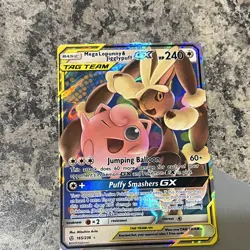 The Pokemon Company Mega Lopunny & Jigglypuff GX 165/236 Full Art TAG TEAM - Image 1