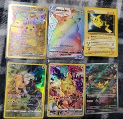 Pokemon TCG Pikachu Lot of 6 - Full Art Ultra Rare Collection (NM) VMAX - Image 1
