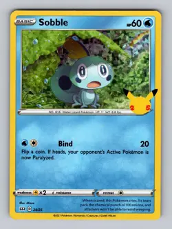 Sobble 024/025 Promo McDonald's 25th Anniversary Promos Pokemon Holo Near Mint - Image 1