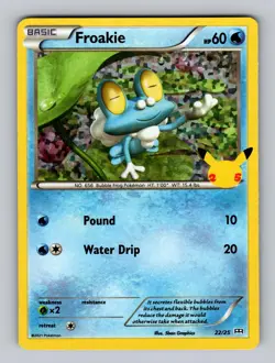 Froakie 022/025 Promo McDonald's 25th Anniversary Promos Pokemon Holo Near Mint - Image 1