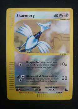 Skarmory Reverse 97/144 Skyridge Set Ita - Pokemon - Vintage - Image 1