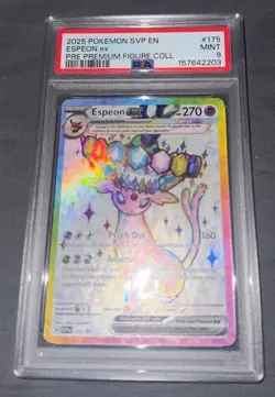 2025 Pokemon Espeon ex #175 SVP Black Star Promo PSA 9 Premium Figure Collection - Image 1