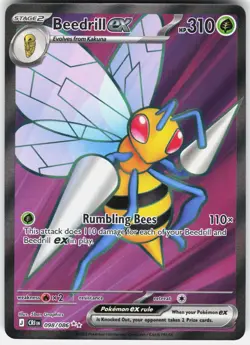 Beedrill ex 098/086 Ultra Rare Chaos Rising Pokemon Holo Near Mint - Image 1