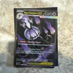 Mega Chandelure EX 115/084 Phantom Black Holo 350 HP English Rare - Image 1