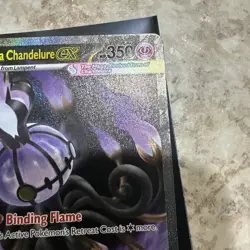 Mega Chandelure EX 115/084 Phantom Black Holo 350 HP English Rare - Image 5