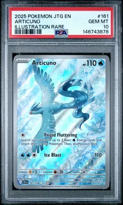 2025 POKEMON JTG EN-JOURNEY TOGETHER ILLUSTRATION RARE #161 ARTICUNO PSA 10 - Image 1