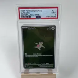 Pokemon TCG Slakoth Illustration Rare Surging Sparks 212/191 PSA 9 Mint IR - Image 1