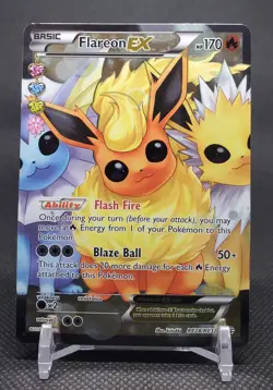 Flareon EX Full Art RC28-RC32 Generations: Radiant Collection Pokemon Holo LP - Image 1