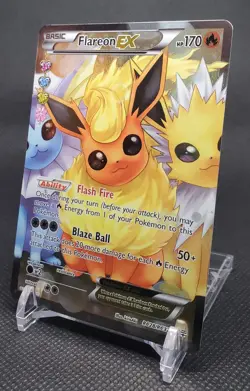 Flareon EX Full Art RC28-RC32 Generations: Radiant Collection Pokemon Holo LP - Image 2