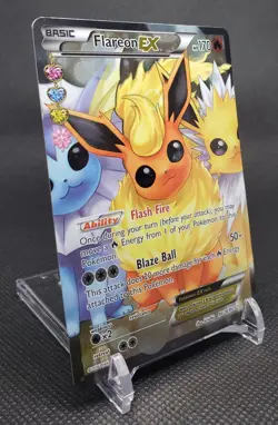 Flareon EX Full Art RC28-RC32 Generations: Radiant Collection Pokemon Holo LP - Image 3