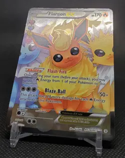 Flareon EX Full Art RC28-RC32 Generations: Radiant Collection Pokemon Holo LP - Image 4