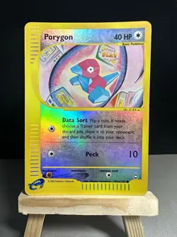 Porygon 103/147 Aquapolis Reverse Holo (English) Pokemon - Image 1