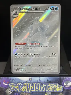 Pokemon Card Crabominable 149/142 Illustration Holo Rare Stellar Crown NM - Image 1