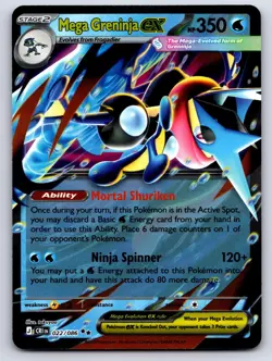 Mega Greninja ex 022/086 Double Rare Chaos Rising Pokemon Holo Near Mint - Image 1